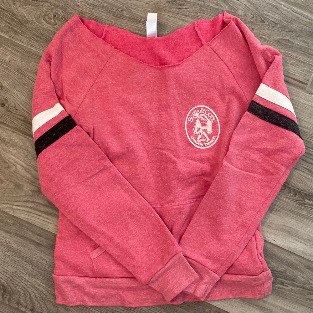 Bottle & Cork Pink Boatneck Sweatshirt